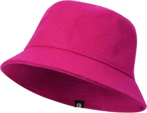 GADIEMKENSD Winter Bucket Hat - Premium Wool, Packable, Plain Colors, Unisex Warm Hat