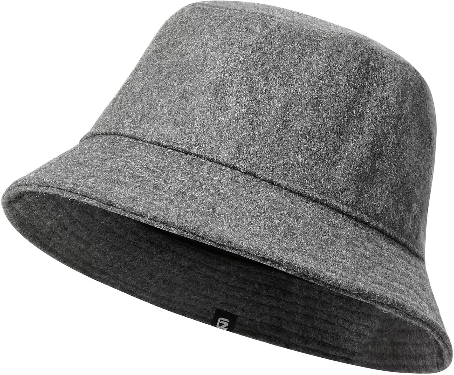 GADIEMKENSD Winter Bucket Hat - Premium Wool, Packable, Plain Colors, Unisex Warm Hat