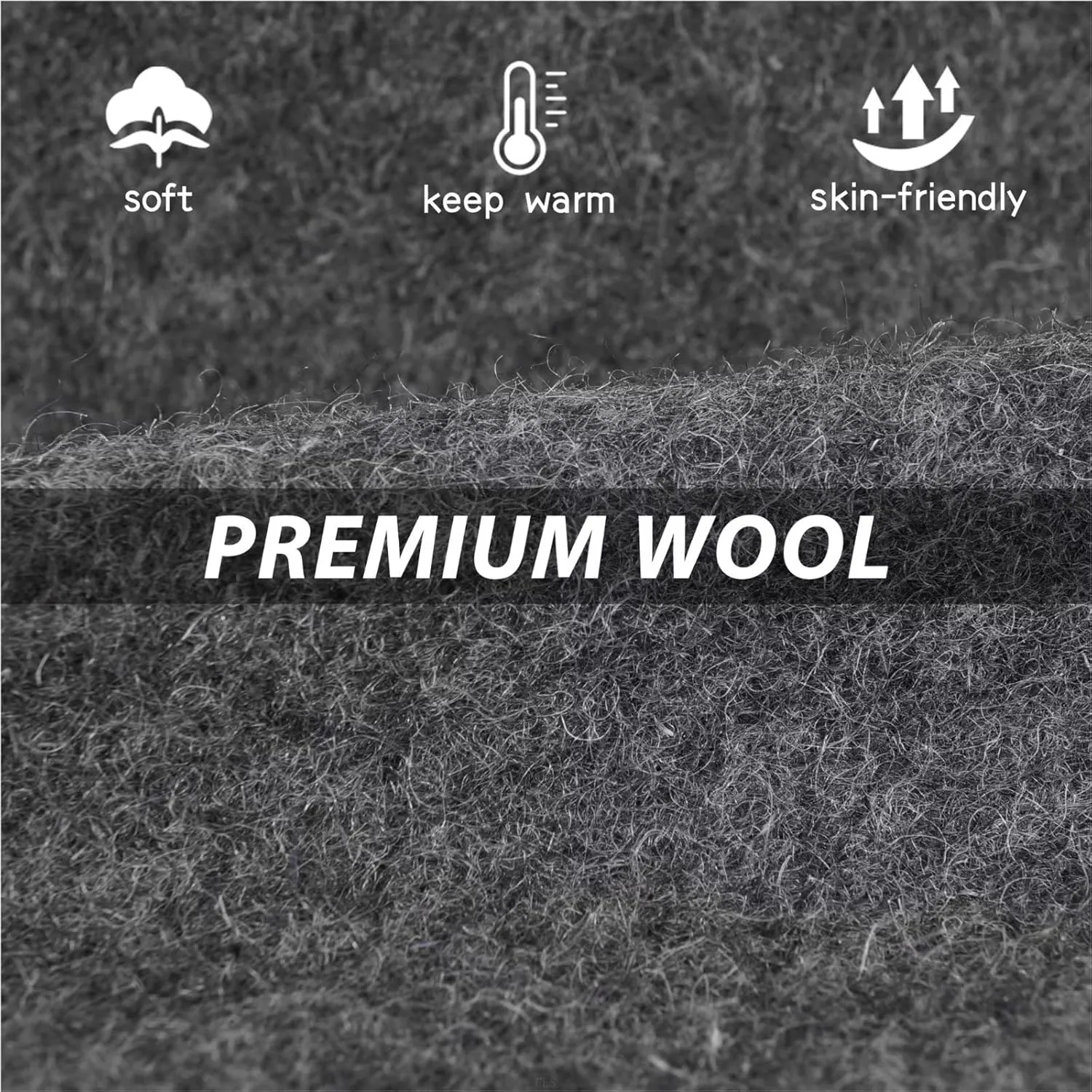 GADIEMKENSD Winter Bucket Hat - Premium Wool, Packable, Plain Colors, Unisex Warm Hat