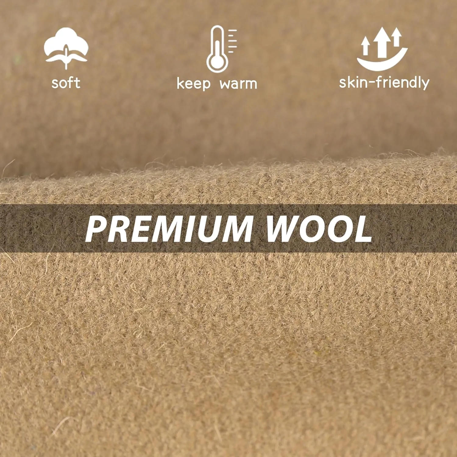 GADIEMKENSD Winter Bucket Hat - Premium Wool, Packable, Plain Colors, Unisex Warm Hat