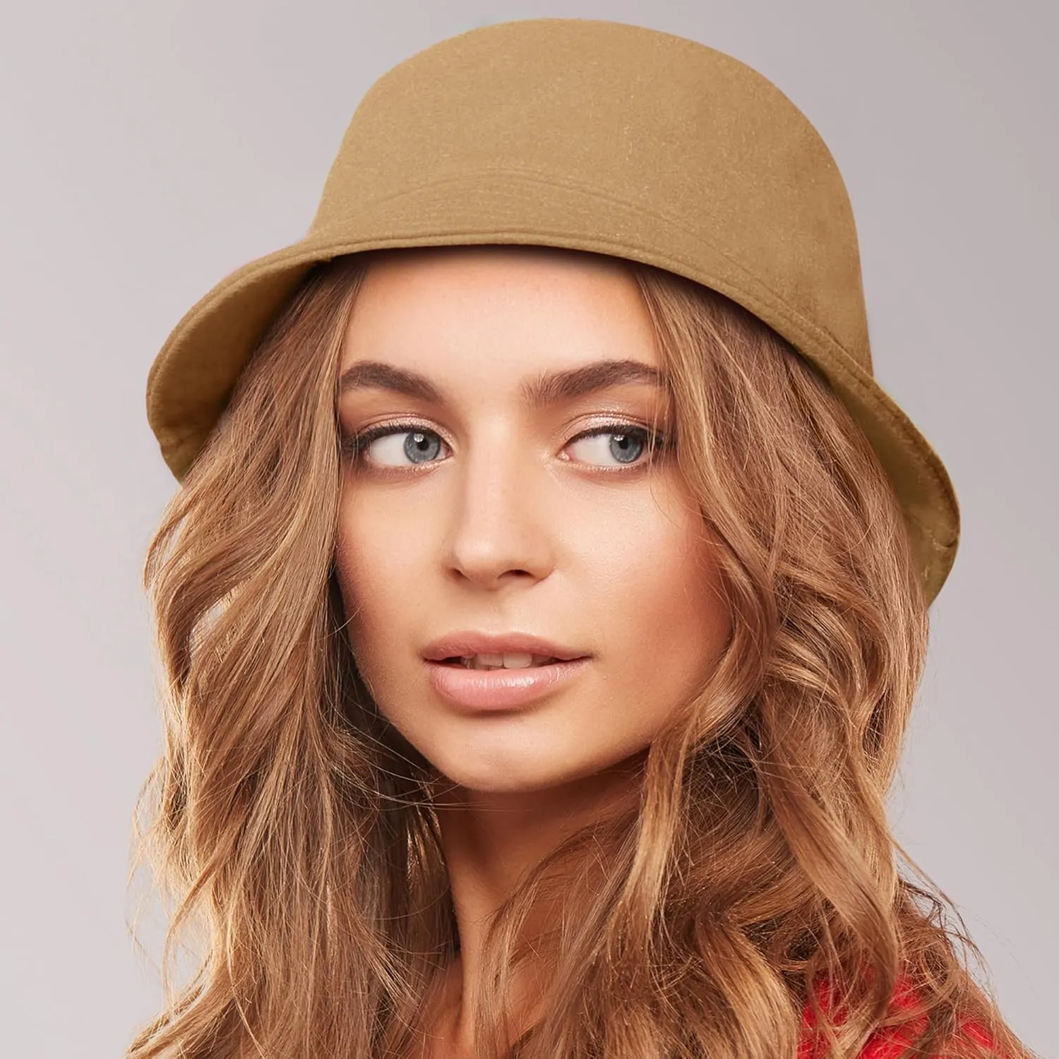GADIEMKENSD Winter Bucket Hat - Premium Wool, Packable, Plain Colors, Unisex Warm Hat