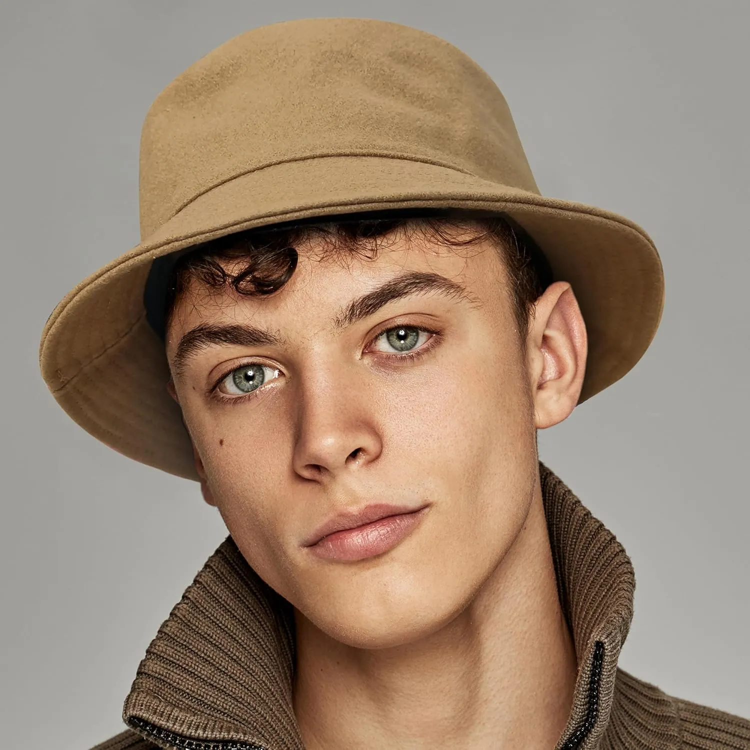 GADIEMKENSD Winter Bucket Hat - Premium Wool, Packable, Plain Colors, Unisex Warm Hat