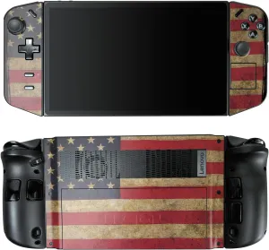 Gaming Skin Compatible with Lenovo Legion Go - Vintage Flag - Premium 3M Vinyl Protective Wrap Decal Cover - Easy to Apply | Crafted in The USA by MightySkins