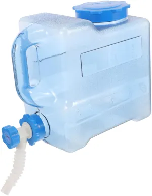 Garneck 7.5l Outdoor Water Supply Portable Water Container Spout for Camping Hiking Car Bbq and