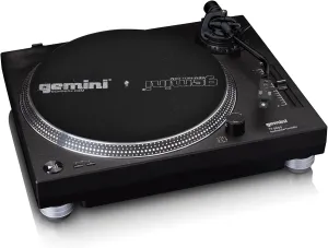 Gemini Direct Drive DJ Turntable for Vinyl Records – USB Turntable with Built-In Preamp, High Torque Motor, Pitch Control, S-Shaped Tonearm, 33/45/78 RPM (TT-5000)