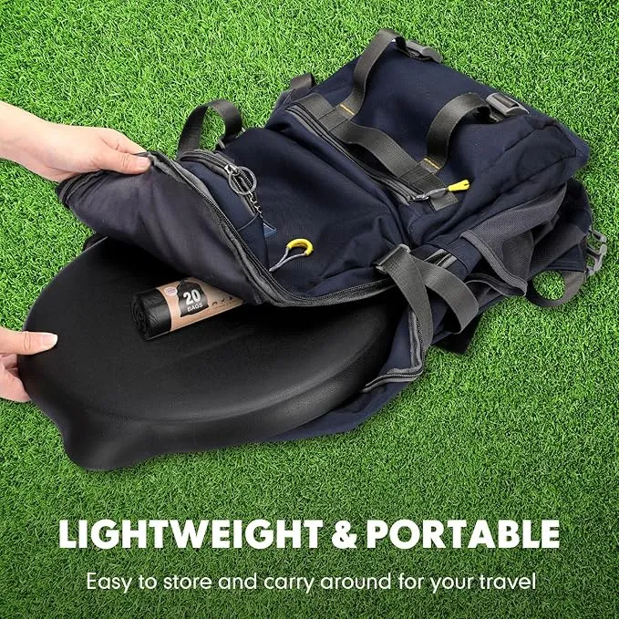 Glenmal Portable Toilet Seat for 5 Gallon Buckets Emergency Toilet Lid with Camping Toilet Bags 5 Gallon Bucket Toilet Seat with Lid Outdoor Camping Luggable Loo Toilet Cover for Adults and Kids