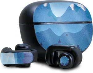 Glossy Glitter Headphone Skin Compatible with Bose Ultra Open Earbuds - Blue Mountains - Premium 3M Vinyl Protective Wrap Decal Cover - Easy to Apply | Crafted in The USA by MightySkins