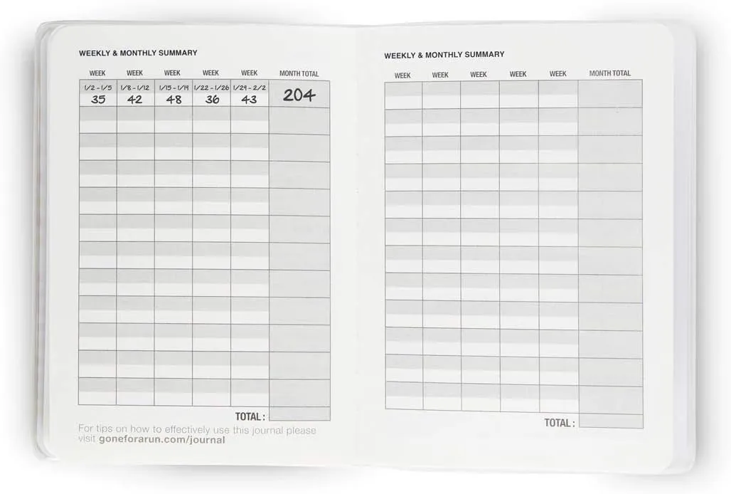 Gone For a Run Day-by-day Run Planner | Running Journals | Sleep, Run, Repeat