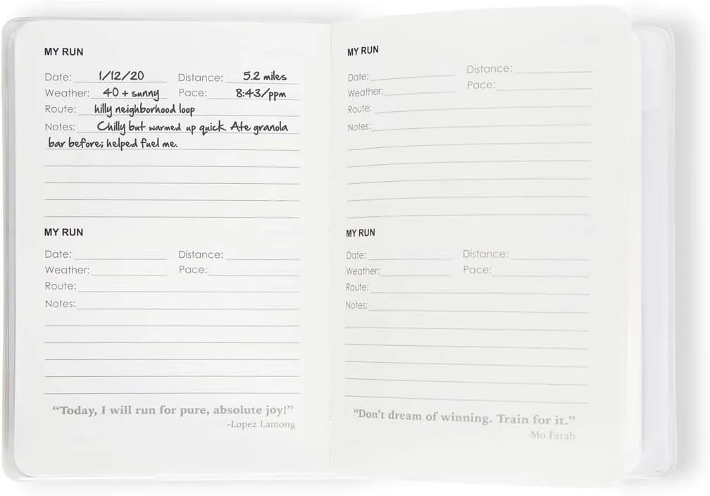 Gone For a Run Day-by-day Run Planner | Running Journals | Sleep, Run, Repeat