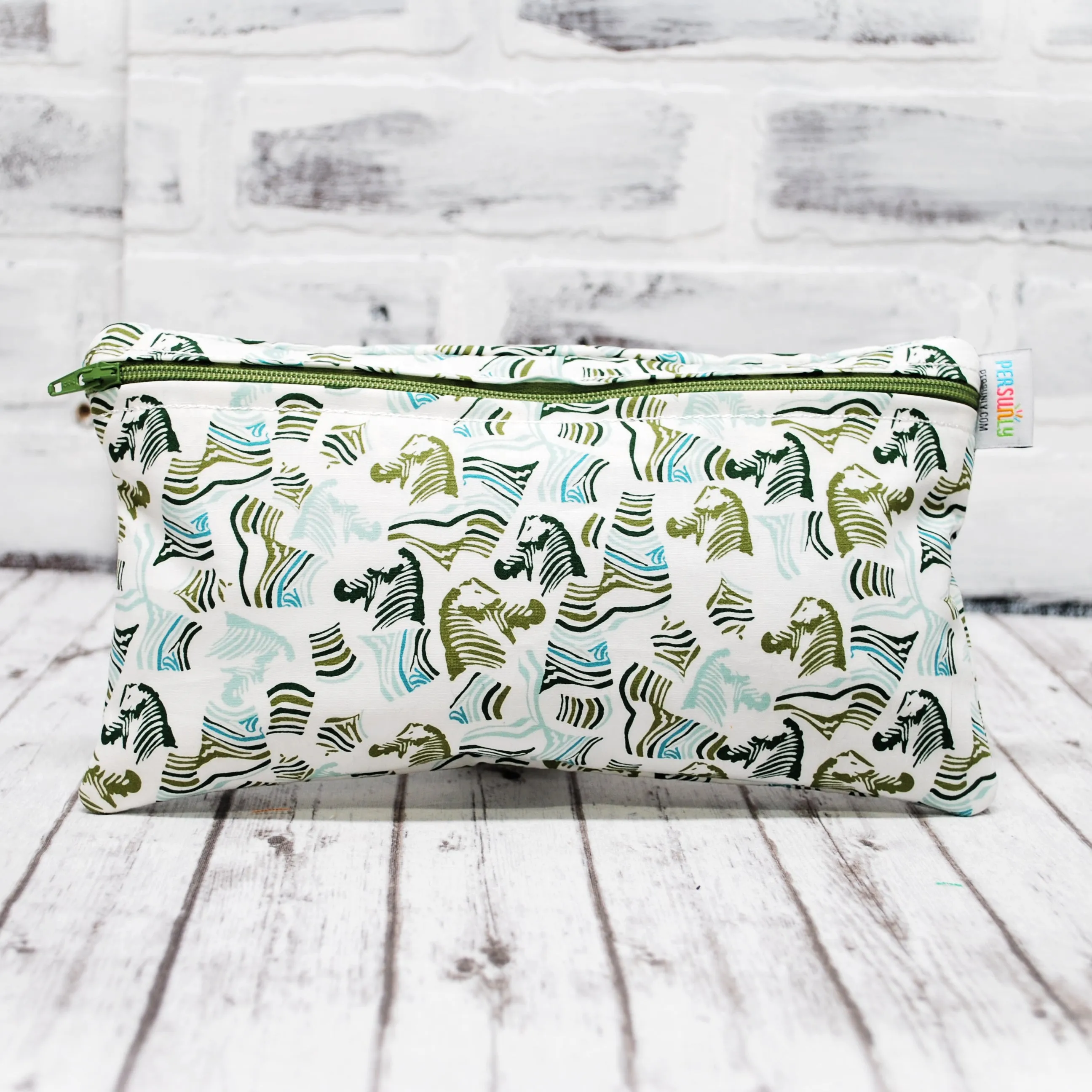 Green Zebras Personalized Reusable Food Bag