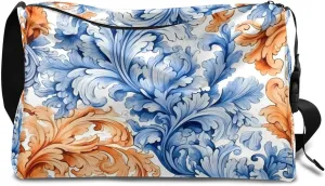 Gym Bags for Men 14.8 Inch Lightweight Carry On Bags for Airplanes Waterproof Duffle Bag for Travel, Abstract Exquisite Printing