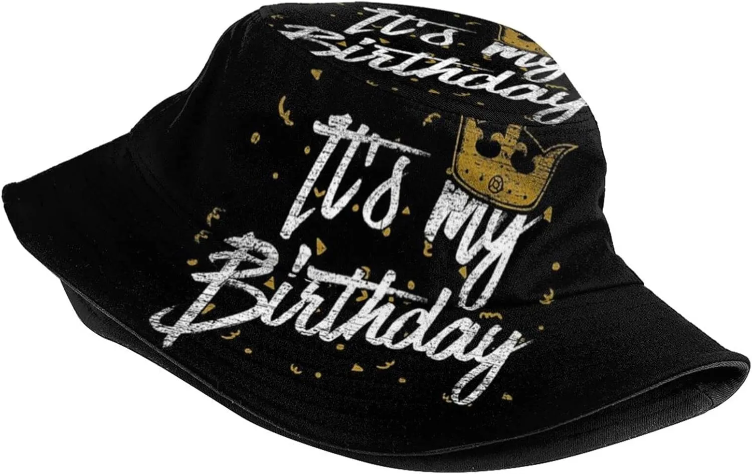 Happy Birthday Bucket Hats Fashion Sun Cap Packable Outdoor Birthday Fisherman Hat for Women and Men