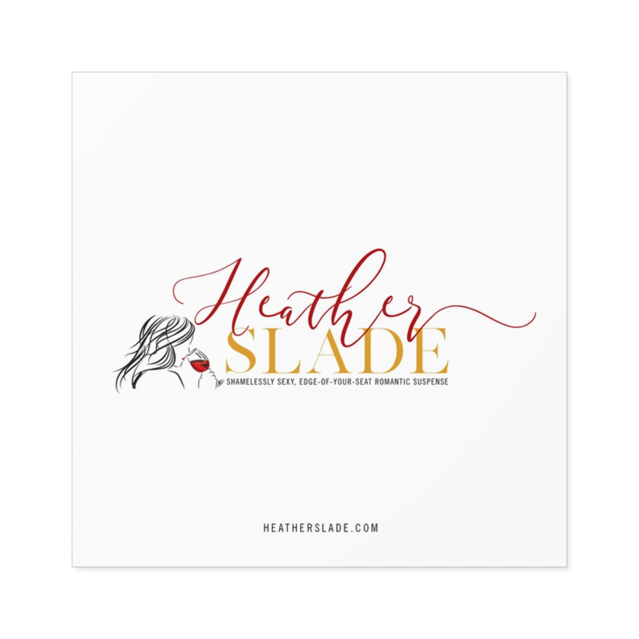 Heather Slade Logo Square Stickers