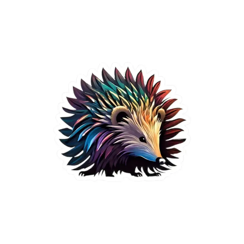 Hedgehog Kiss Cut Vinyl Decals for Chic Decor