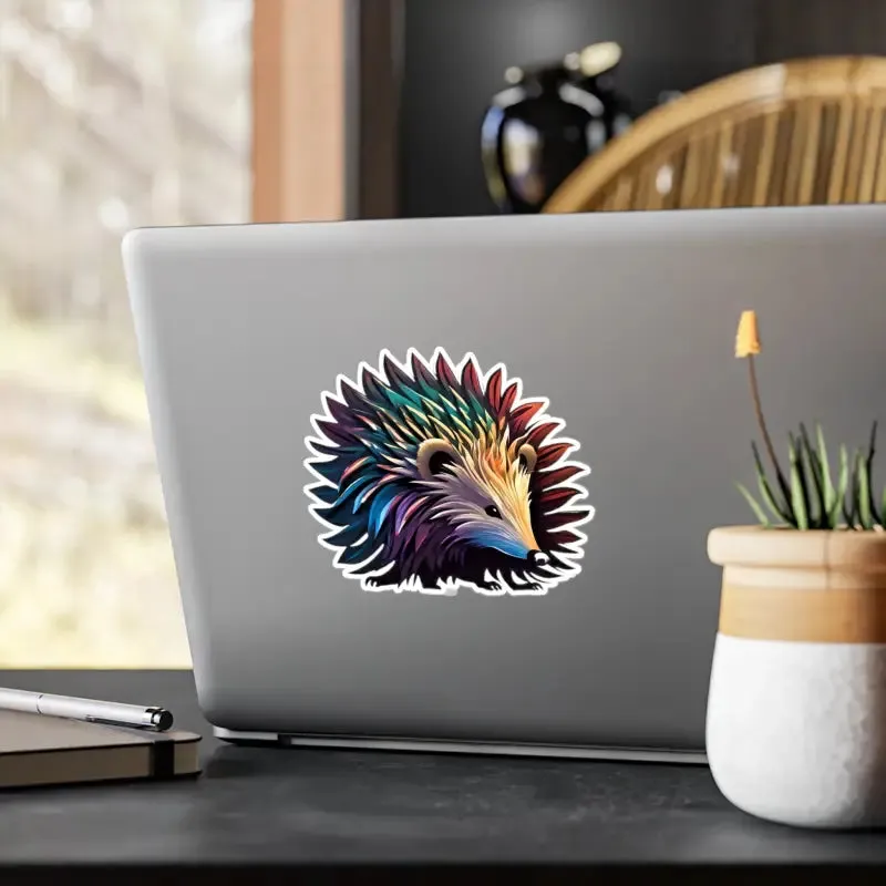 Hedgehog Kiss Cut Vinyl Decals for Chic Decor