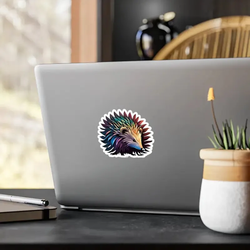 Hedgehog Kiss Cut Vinyl Decals for Chic Decor