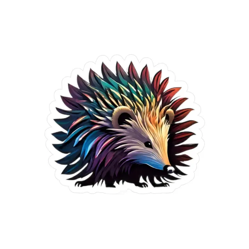 Hedgehog Kiss Cut Vinyl Decals for Chic Decor