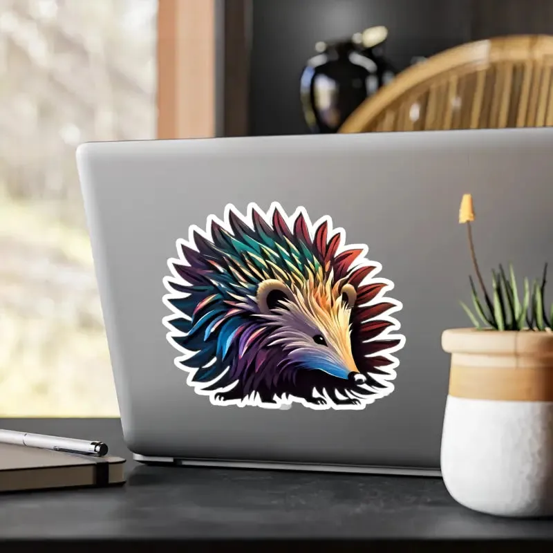 Hedgehog Kiss Cut Vinyl Decals for Chic Decor