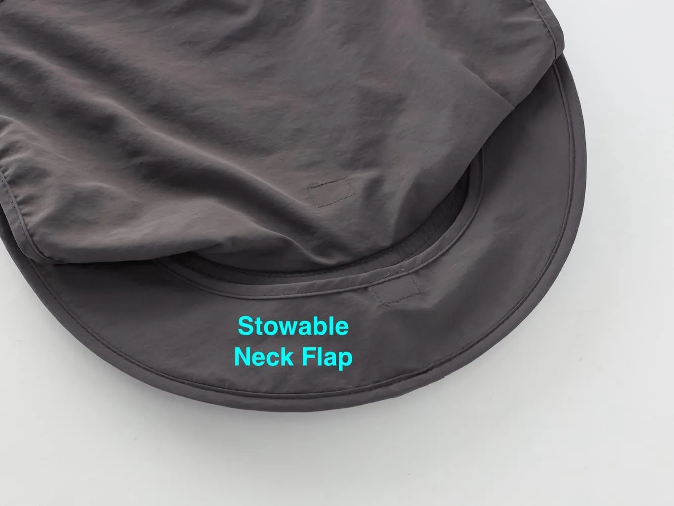 Home Prefer Outdoor UPF50  Mesh Sun Hat Wide Brim Fishing Hat with Neck Flap Sun Hat for Men Women