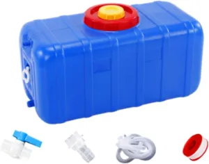 Horizontal Water Tank Drink Dispenser Leakproof Storage Barrel Water Jug for Fishing Backpacking Driving Travel Survival, 75L