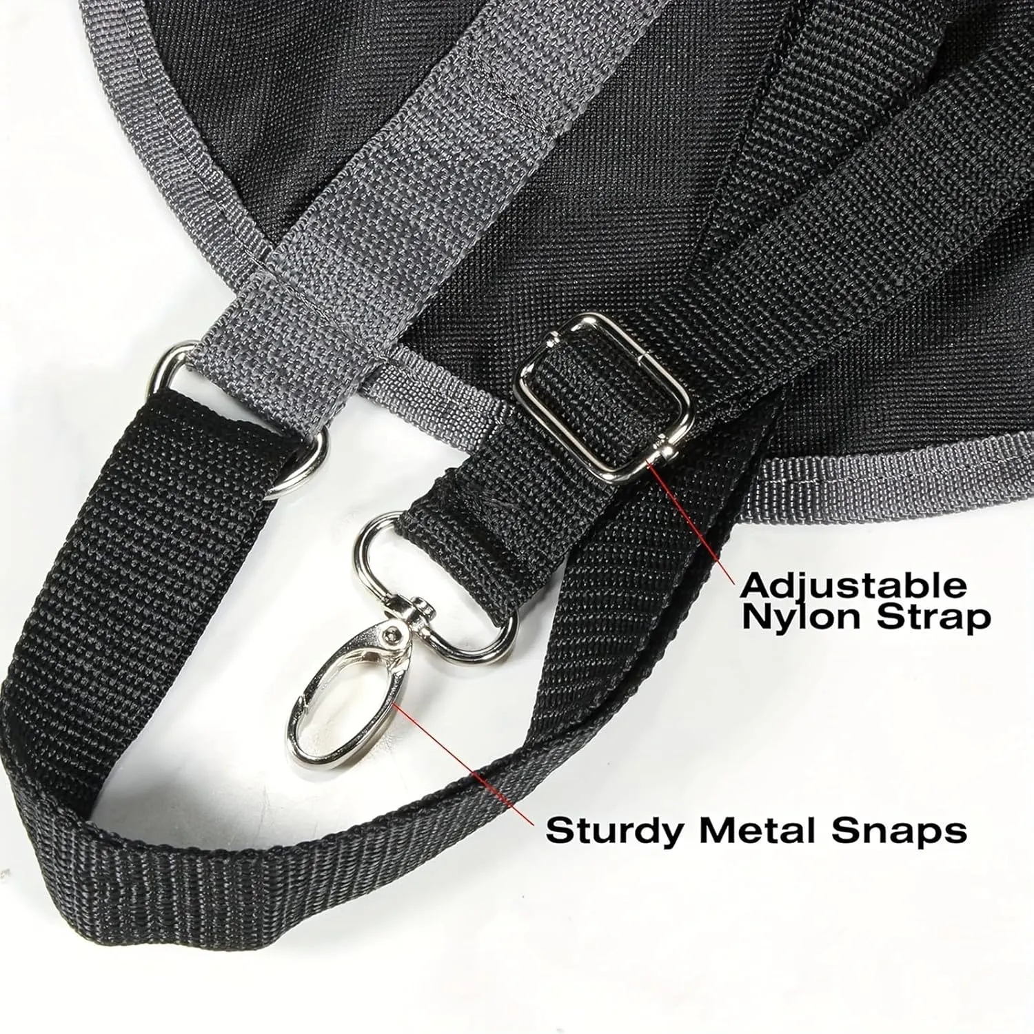 Horse Feed Bag, Mesh Slow Feeding Grain Hay Bag - Collapsible Ripstop Storage Bag Adjustable, for Pasture Trailers Training Horses (Purple,46 * 18 * 35CM)