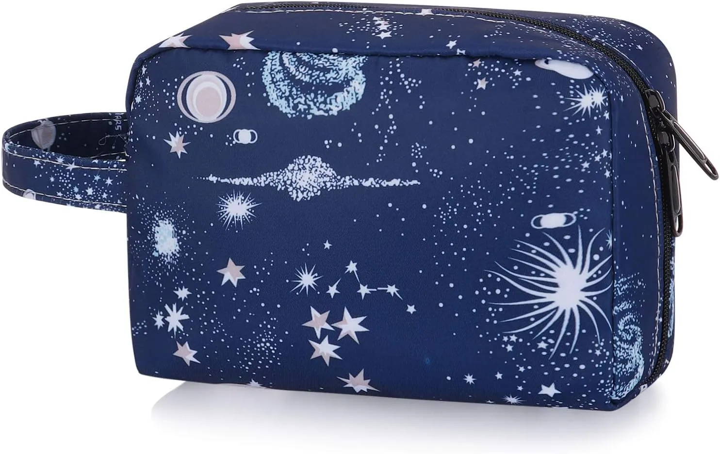 HUA ANEGL Floral Cosmetic Bag - Travel Toiletry Cosmetic Bags for Women Zipper Makeup Pouch Purse Cosmetic Bag Organizer Case