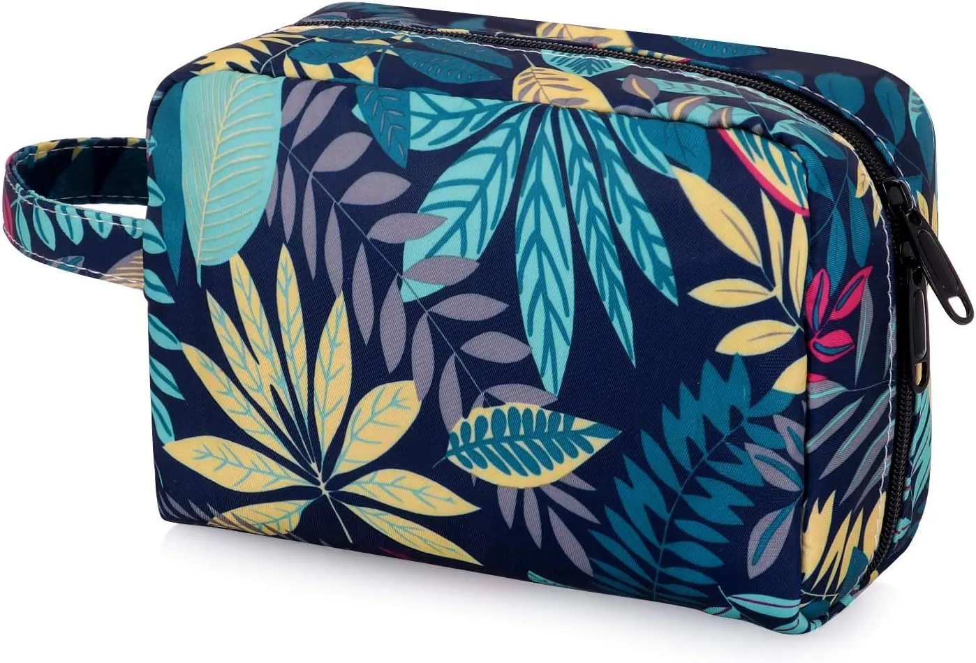 HUA ANEGL Floral Cosmetic Bag - Travel Toiletry Cosmetic Bags for Women Zipper Makeup Pouch Purse Cosmetic Bag Organizer Case