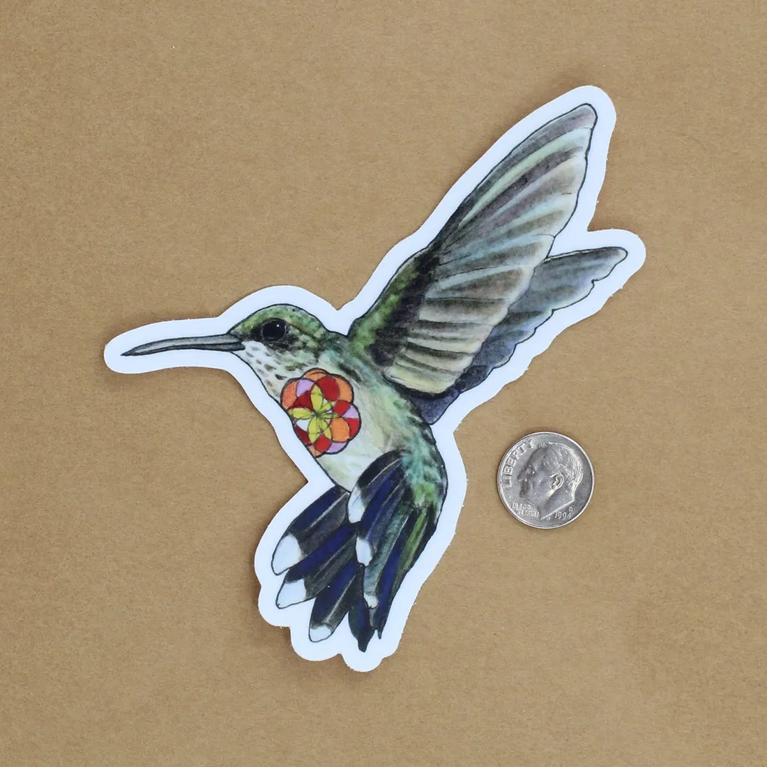 Hummingbird Vinyl Sticker