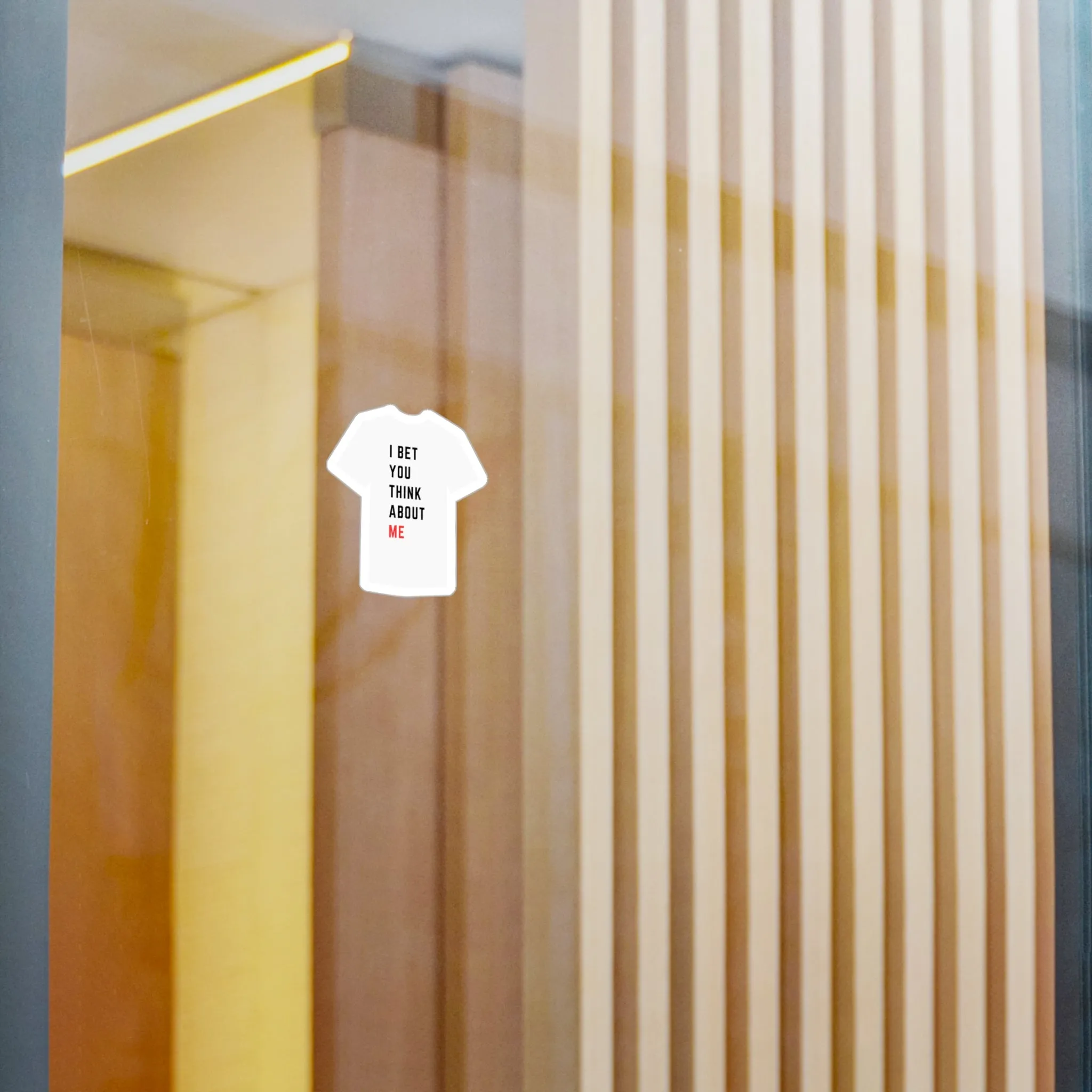 I bet you think about me - 22 Shirt - Vinyl Sticker