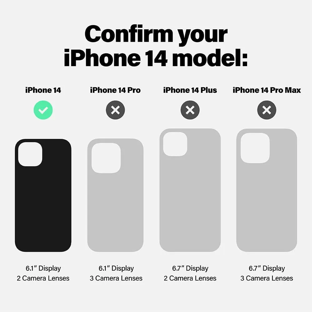 Incipio Forme Series Protective Case with MagSafe for iPhone 14 – Slim Design, Drop Protection, Impact Struts, Scratch-Resistant, Durable and Stylish iPhone Cover – Topographic