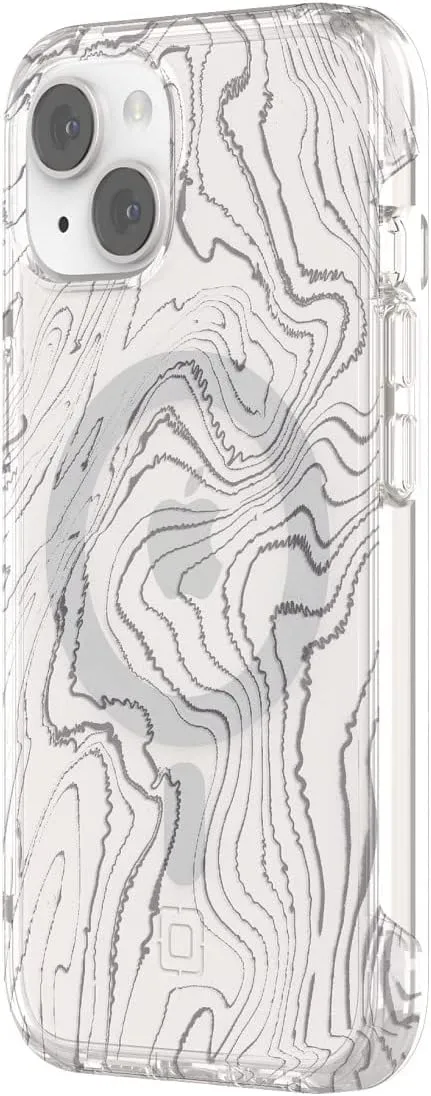 Incipio Forme Series Protective Case with MagSafe for iPhone 14 – Slim Design, Drop Protection, Impact Struts, Scratch-Resistant, Durable and Stylish iPhone Cover – Topographic