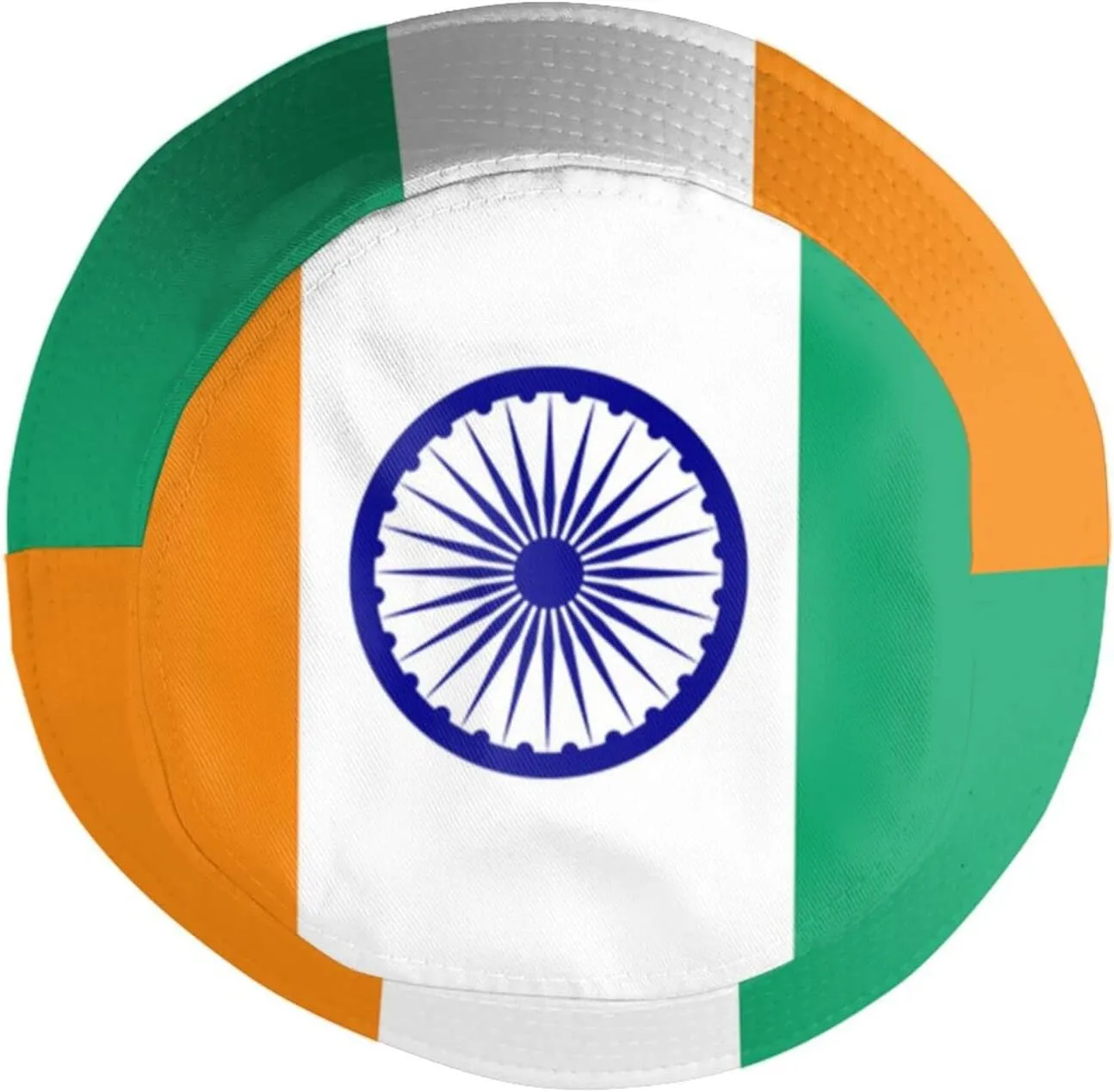 India Flag Indian Bucket Hat Packable Sun Protection Wide Brim Hats Outdoor Summer Travel Fisherman Hats for Men Women