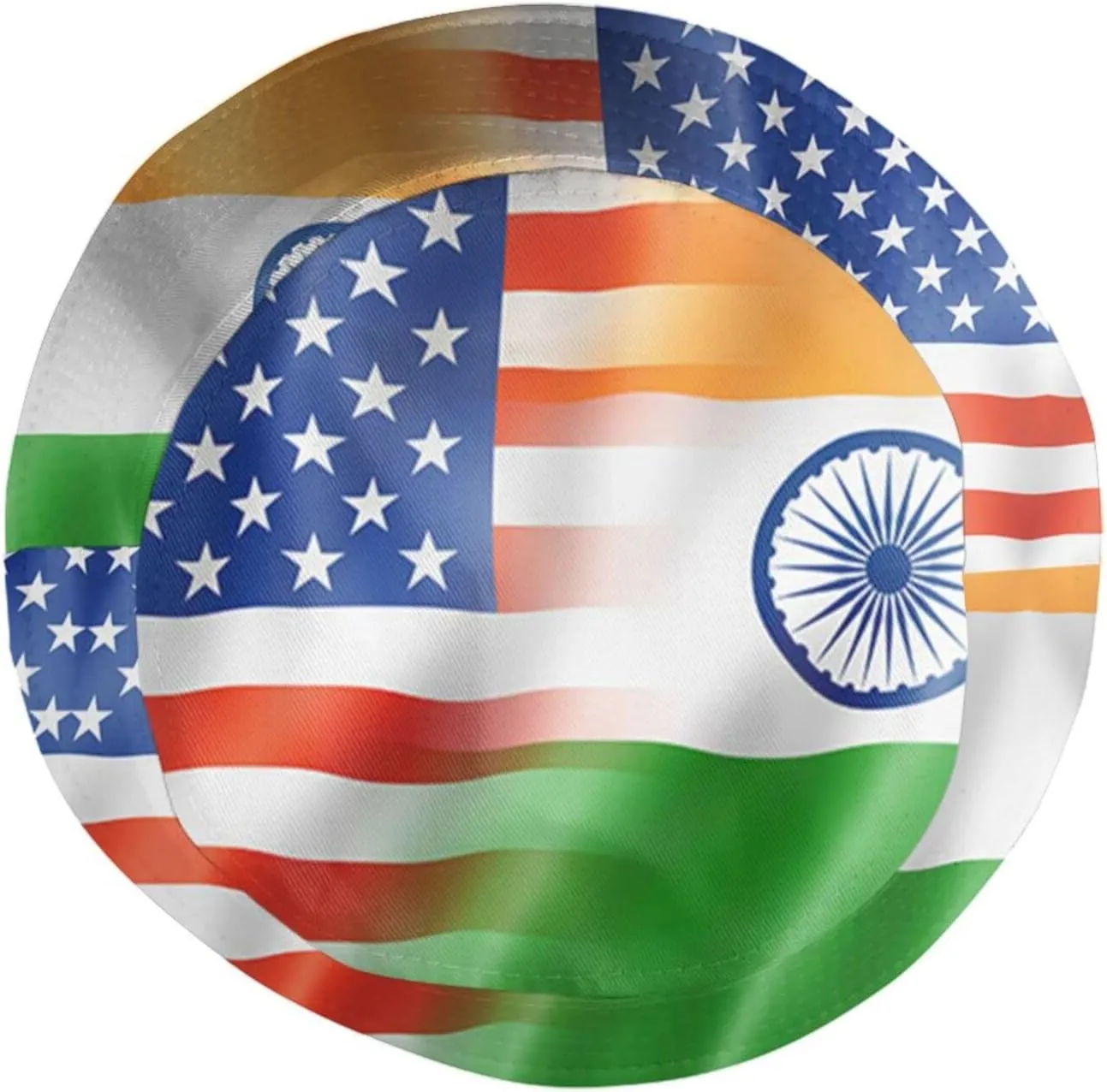 India Flag Indian Bucket Hat Packable Sun Protection Wide Brim Hats Outdoor Summer Travel Fisherman Hats for Men Women