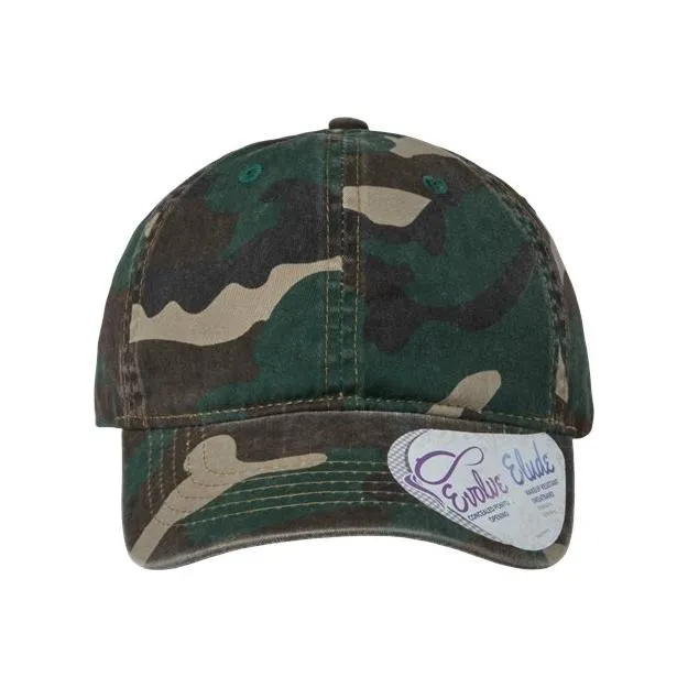Infinity Her Women's Garment-Washed Fashion Print Cap - Infinity Her HATTIE