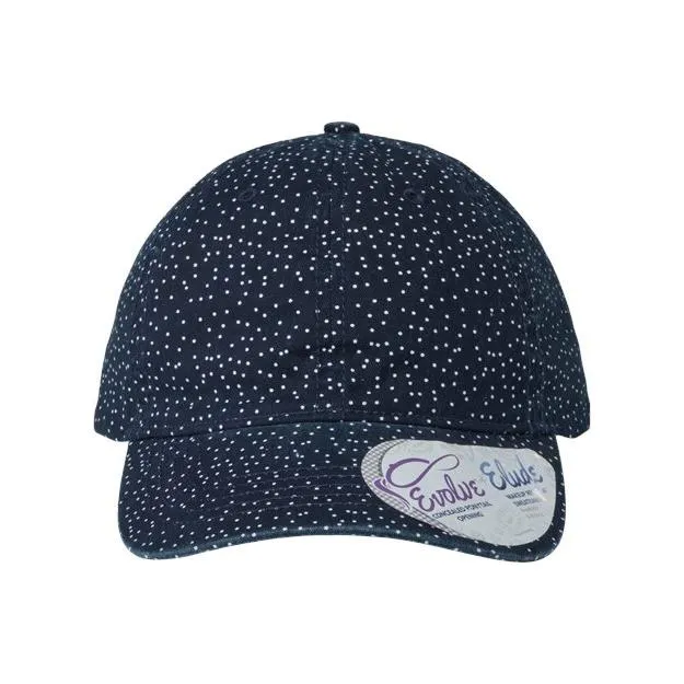 Infinity Her Women's Garment-Washed Fashion Print Cap - Infinity Her HATTIE