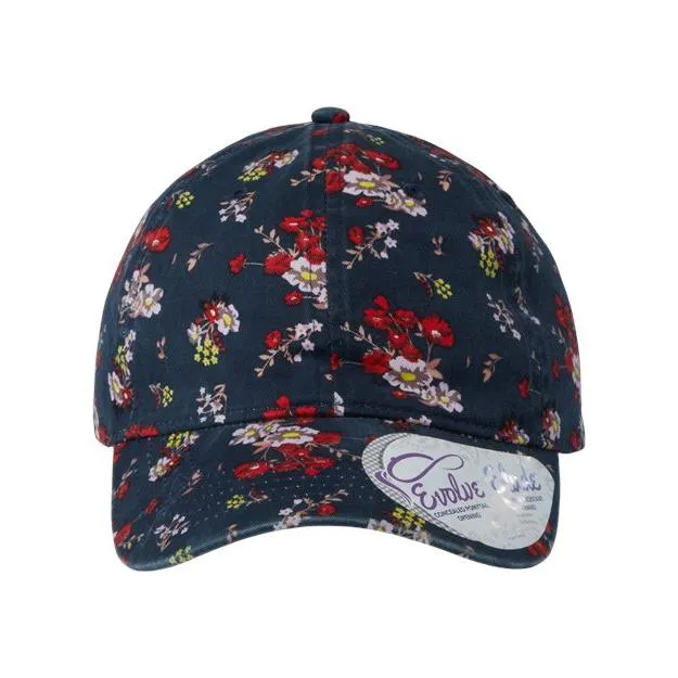 Infinity Her Women's Garment-Washed Fashion Print Cap - Infinity Her HATTIE