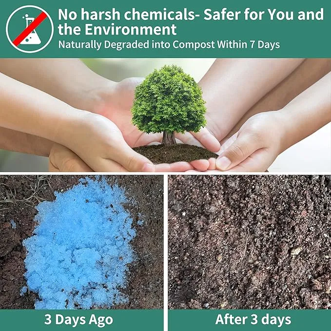 INSYOHO 20pc Porta Potty Chemicals, Poo gel for Portable Toilet, Camping Toilet Chemicals,Eco Absorbent Gel Liquid Waste Gelling Deodorizing Powder,Emergency Urine Absorber