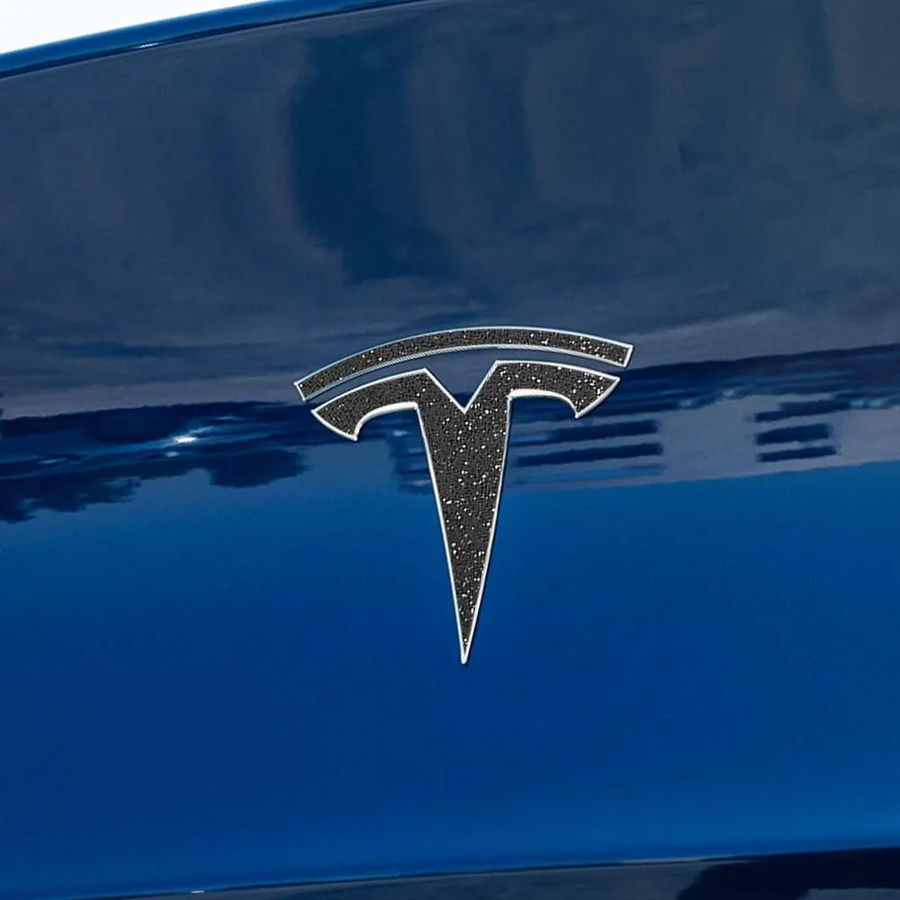 IPG Compatible with Model Y Decal (8 Logo Set) Stickers Set Personalize Your Vehicle (Glitter-Black)