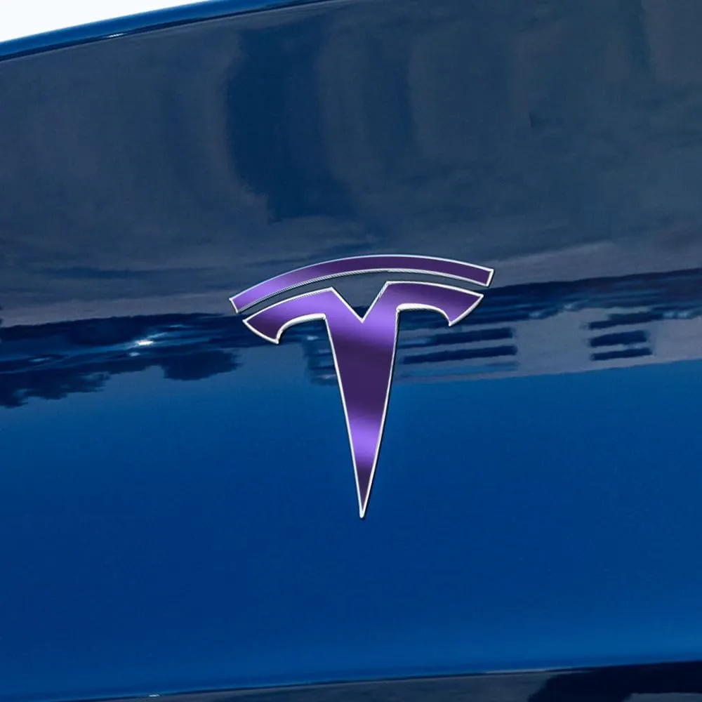 IPG Compatible with Model Y Decal (8 Logo Set) Stickers Set Personalize Your Vehicle (Metallic Purple)