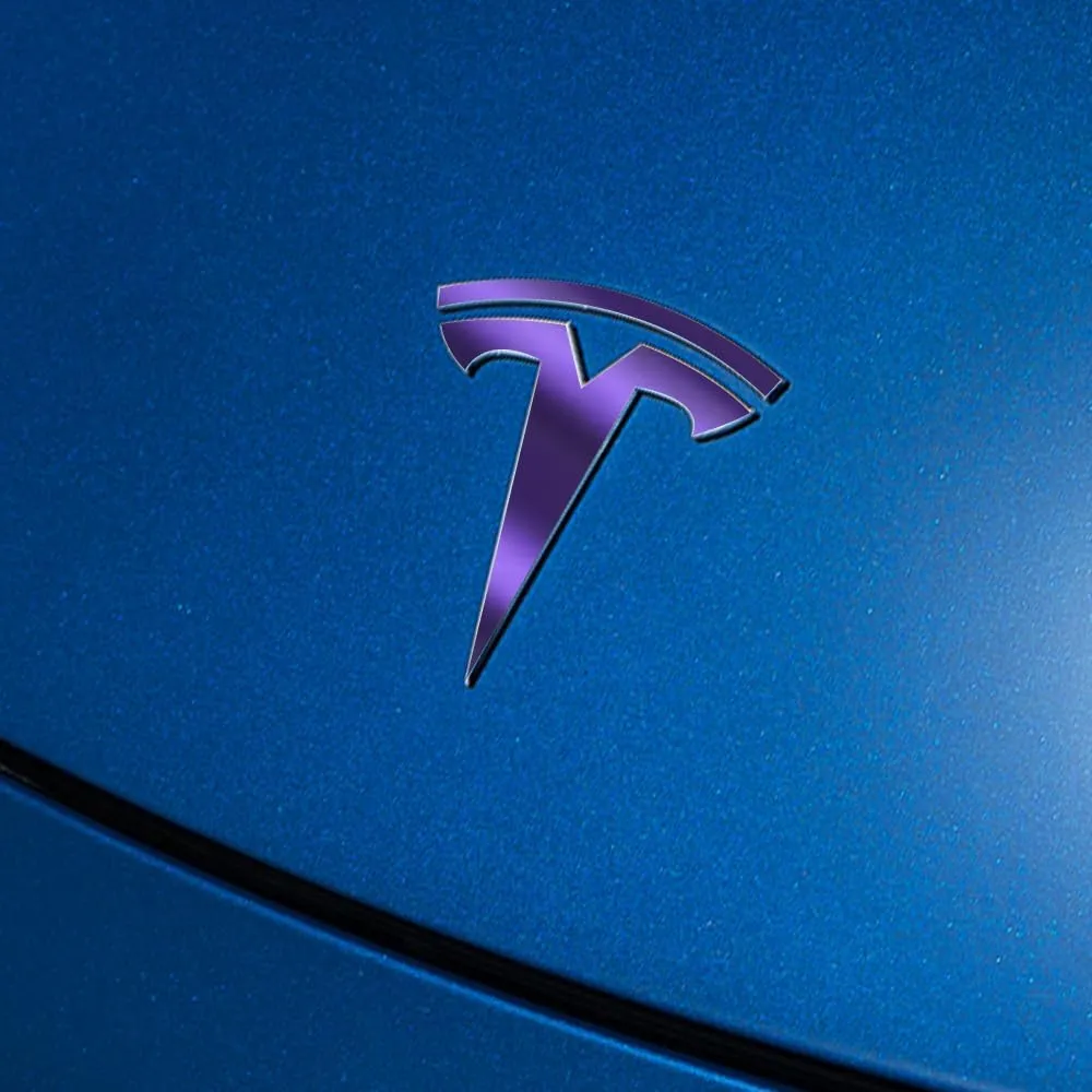IPG Compatible with Model Y Decal (8 Logo Set) Stickers Set Personalize Your Vehicle (Metallic Purple)