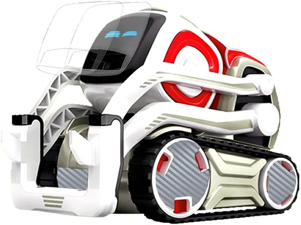 IPG Decal Made for Cozmo Robot Face Screen Guard Decoration KIT Include Wheels&Body Set 7 Units Decals 2 Units Screen Protector (This is NOT A Robot) (Grey Carbon Fiber)