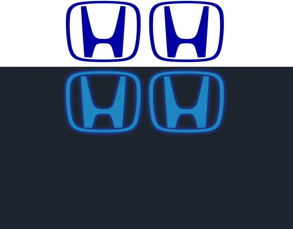 IPG Decal Made for Crosstour Accord Element CRV CRZ Ridgeline Odyssey Pilot Logo Center Cap Overlay Wheel Tire Decals Stickers (Logo: 2.25" / Center Cap:2.75")(4 Units) (Reflective Blue)