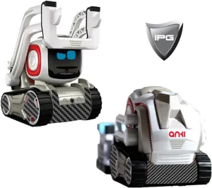 IPG for Cozmo Robot Face Screen Guard Decoration KIT Include Wheels&Body Set 7 Units Decals 2 Units Screen Protector (This is NOT A Robot) (Black Carbon Fiber)