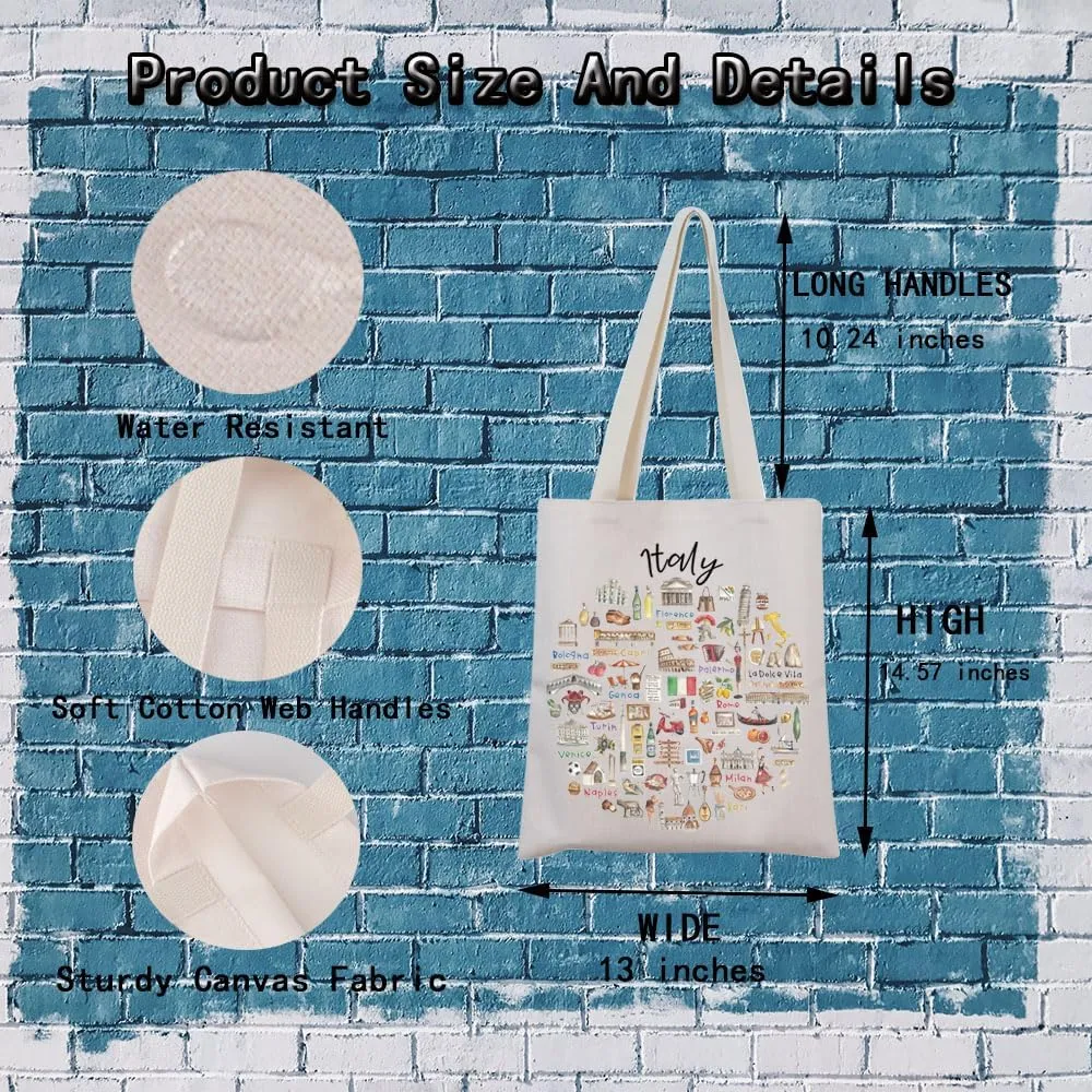Italy Tote Bag - Travel Gift and Welcome to Italy Moving Gift