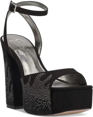 Jessica Simpson Womens Embellished Block Heels