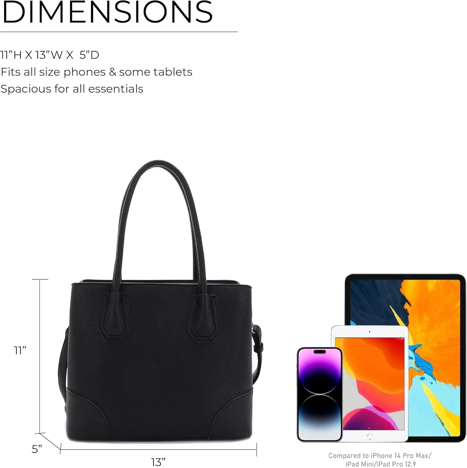 JESSIE & JAMES Concealed Carry Tote Bag Top Handle Satchel Purse