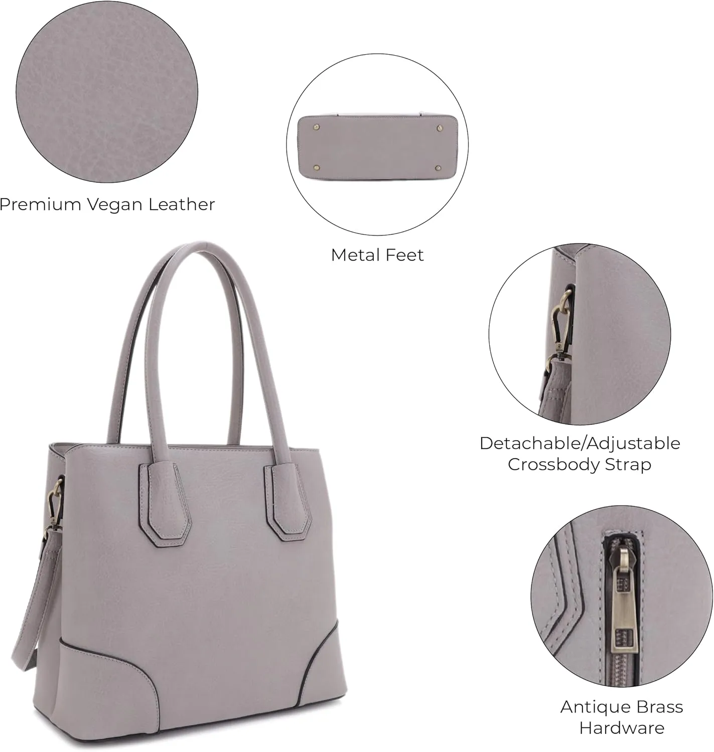 JESSIE & JAMES Concealed Carry Tote Bag Top Handle Satchel Purse