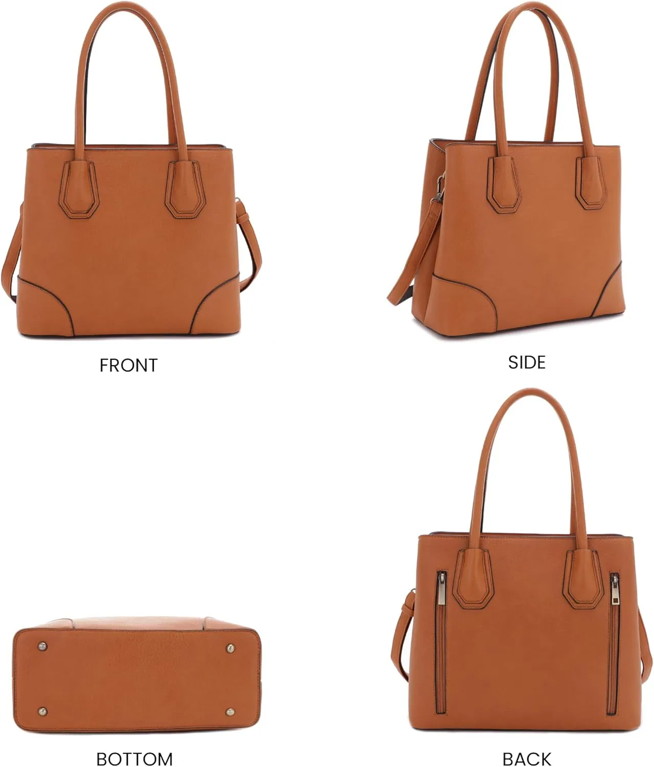JESSIE & JAMES Concealed Carry Tote Bag Top Handle Satchel Purse