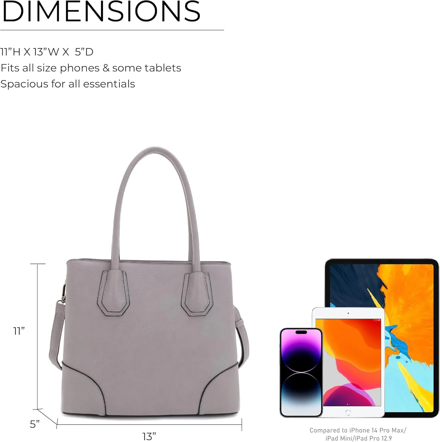 JESSIE & JAMES Concealed Carry Tote Bag Top Handle Satchel Purse