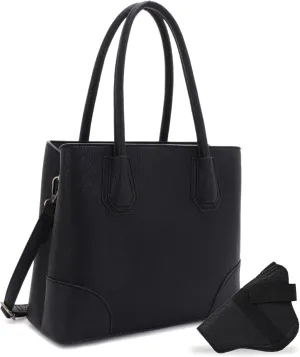 JESSIE & JAMES Concealed Carry Tote Bag Top Handle Satchel Purse